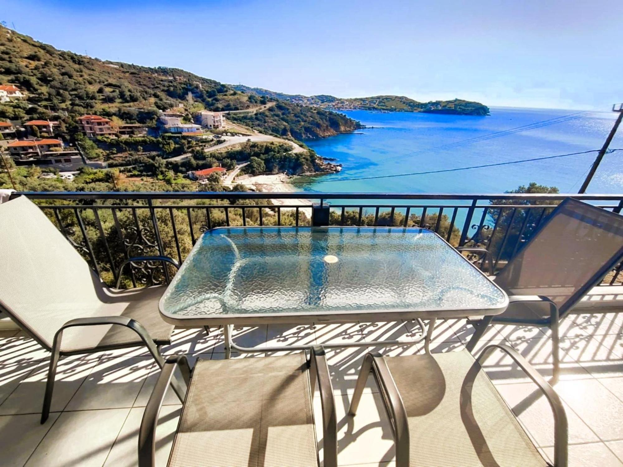Aegean Beachfront Petriai Экстерьер фото
